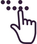 Imagem representativa de ensino do braille